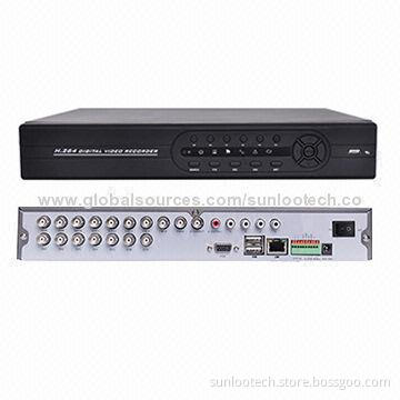 H.264 DVR, 16CH CIF recording, supports P2P function, with HDMI